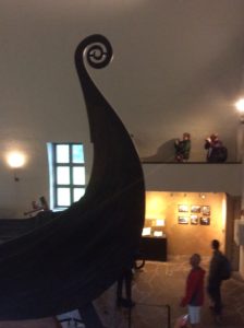 a Viking ship's stern