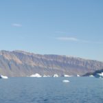 distant icebergs