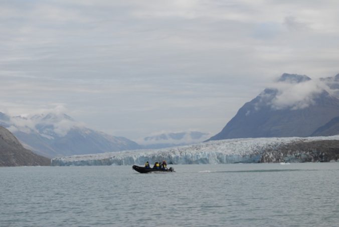 Zodiac cruise of glacier front