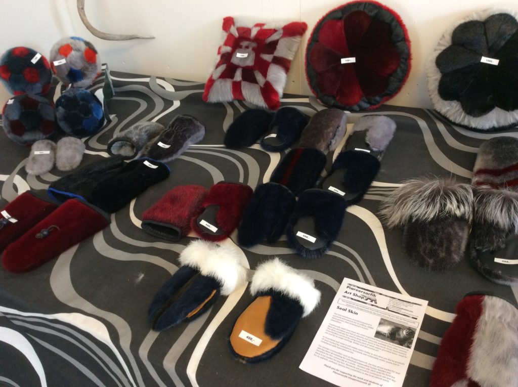 Items crafted from sealskin.