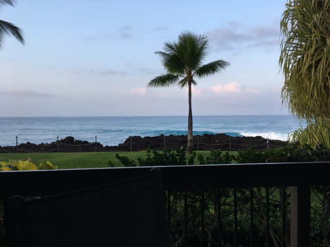 View from Our Rental's Lanai in Kona