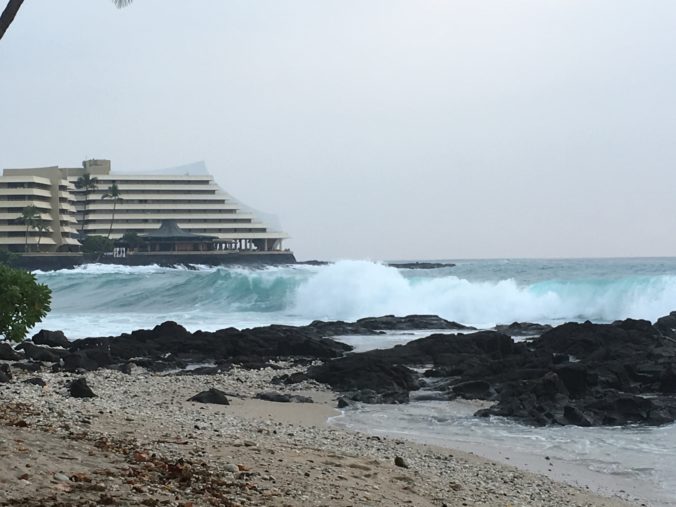 Surf Crashing on the Kona Coast